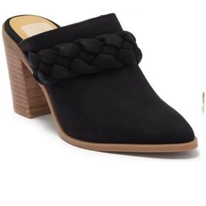 Dolcia Vita slides. Beautiful black suede heels